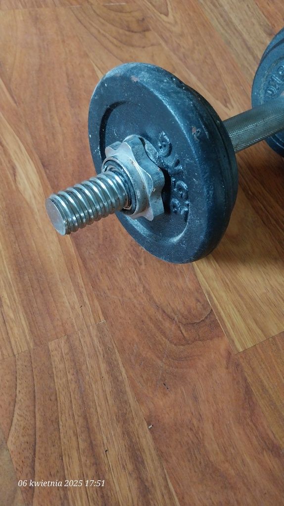 Hantla regulowana żeliwna 10kg używana