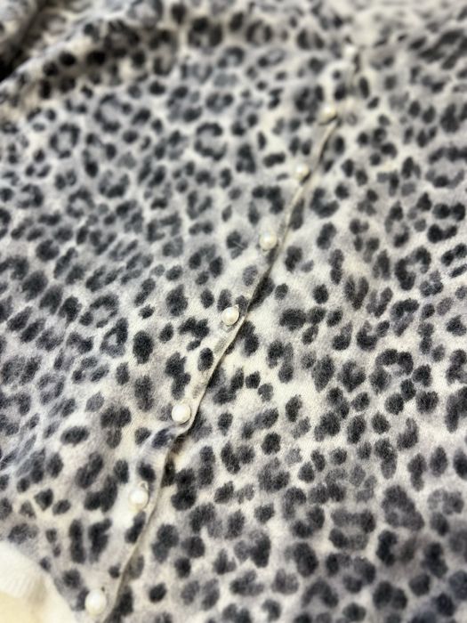 Angora sweter sweterek kardigan panterka pepard print zwierzący