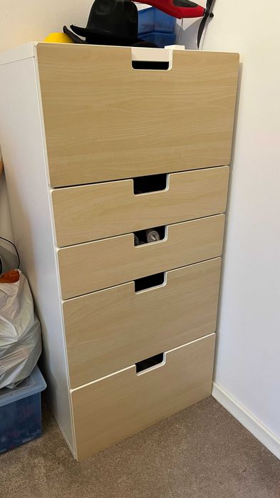 Zestaw mebli IKEA STUVA Malad – biały brzoza