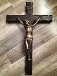 Stary krzyż krucyfiks duży