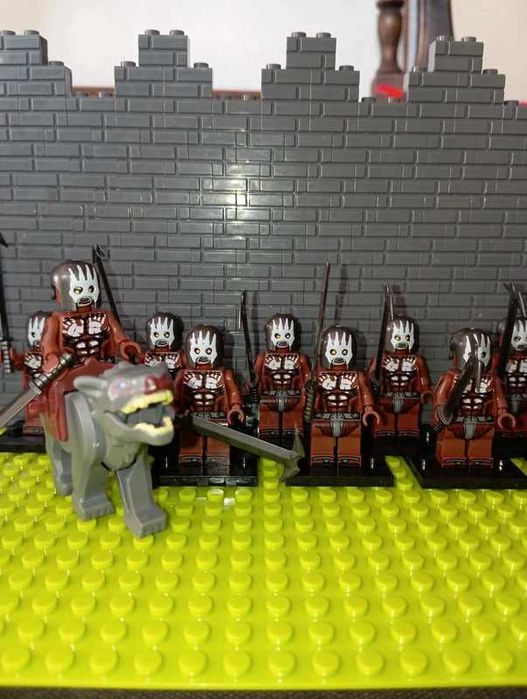 Zestaw 10szt+1 Figurki Czarny Ork Uruk Hai Lotr kompatybilne z LEGO