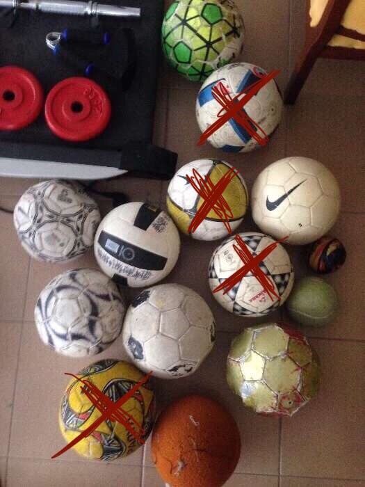 Bolas futebol 11 e 7 e futsal