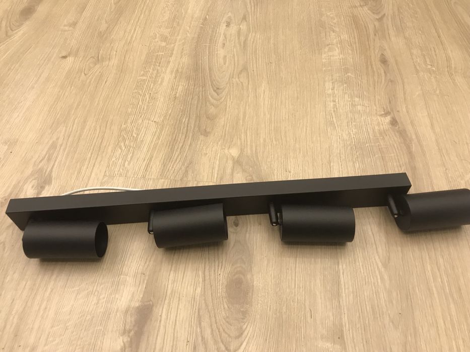 Lampy sufitowe czarne 4szt.