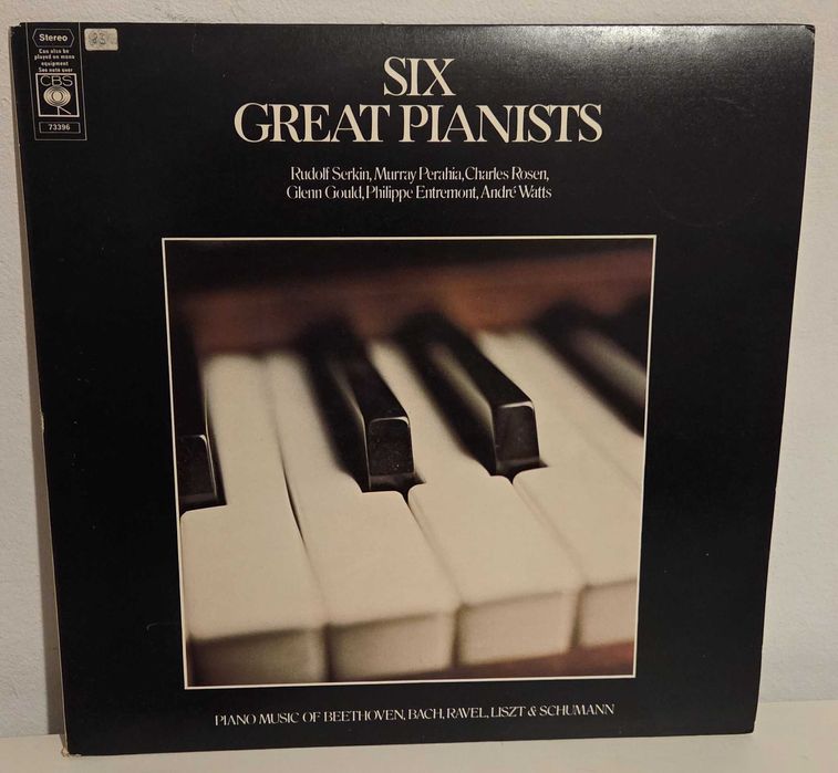 Winyl Six Great Pianists Serkin Perahia Rosen Gould Entremont Liszt