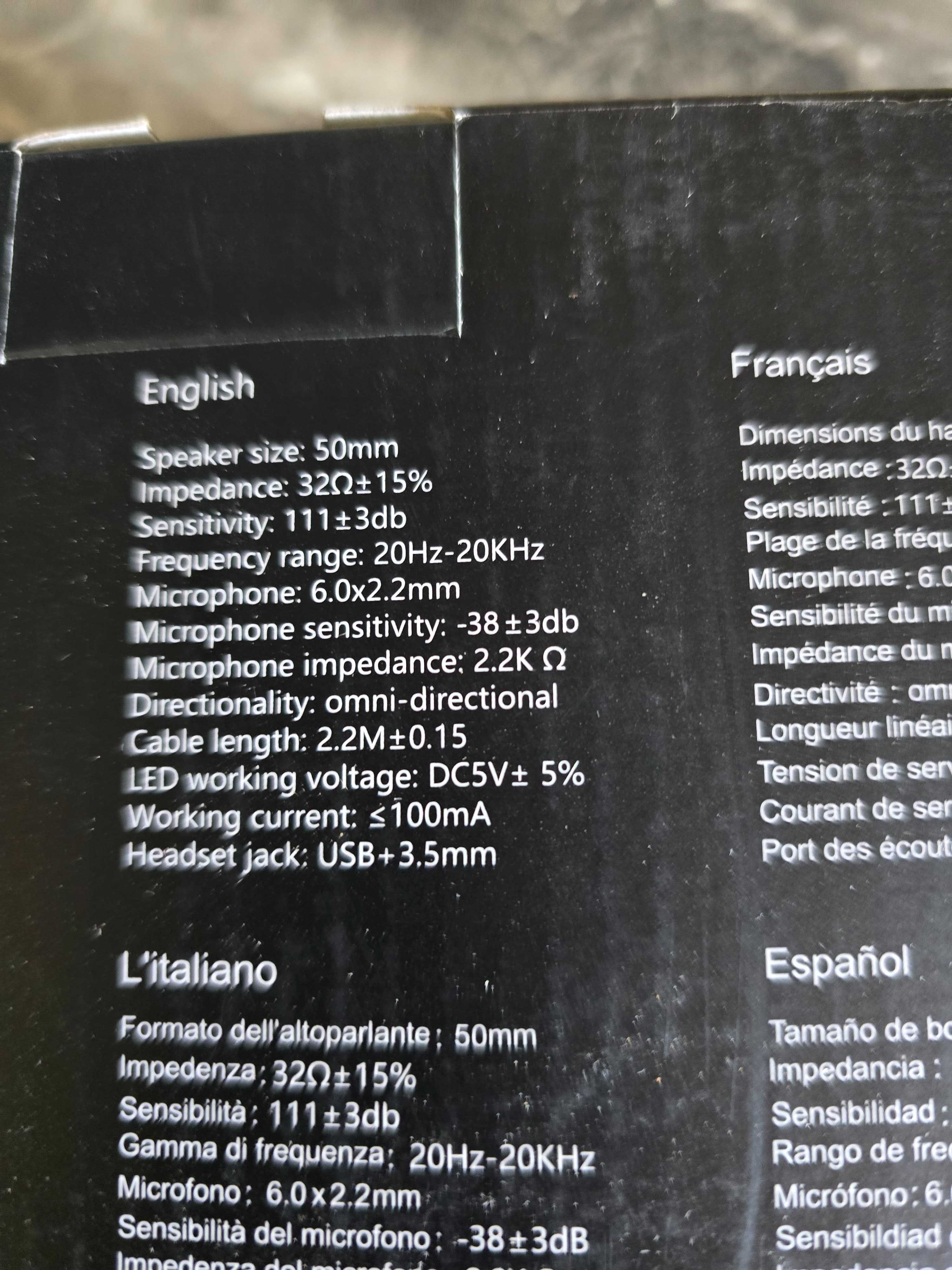 krysenix pg1 rgb słuchawki gamingowe z mikrofonem dla konsol i pc