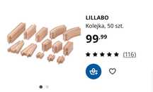 Drewniana kolejka ikea
