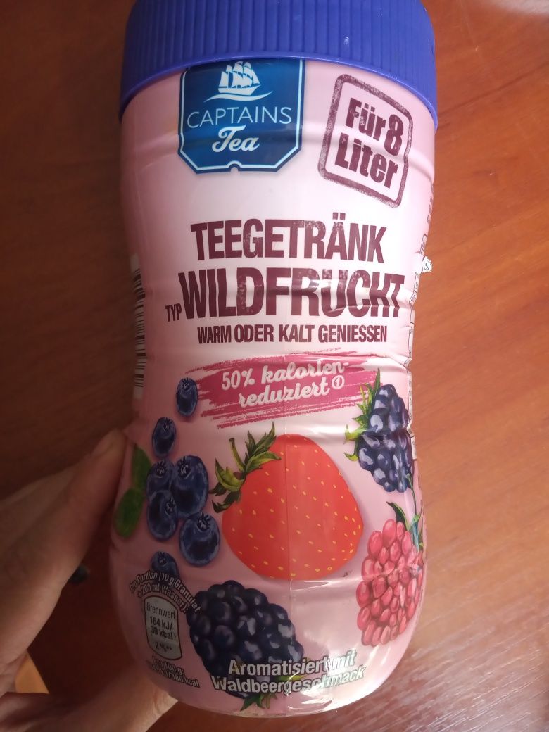 Гранульований чай Teegetrank Wildfrucht смак лісових ягід Німеччина