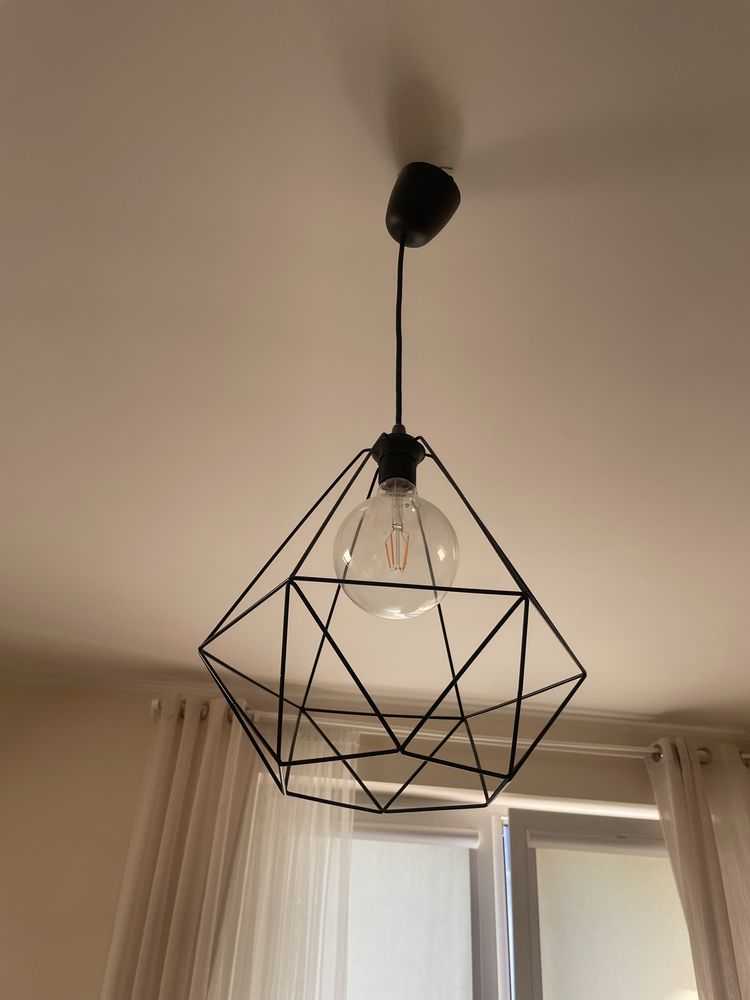 Klosz do lampy metalowy czarny abażur ikea