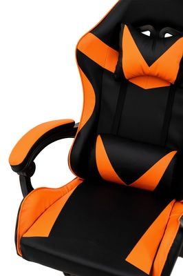 Крісло Геймерське Слім Чорний/Помаранчевий
