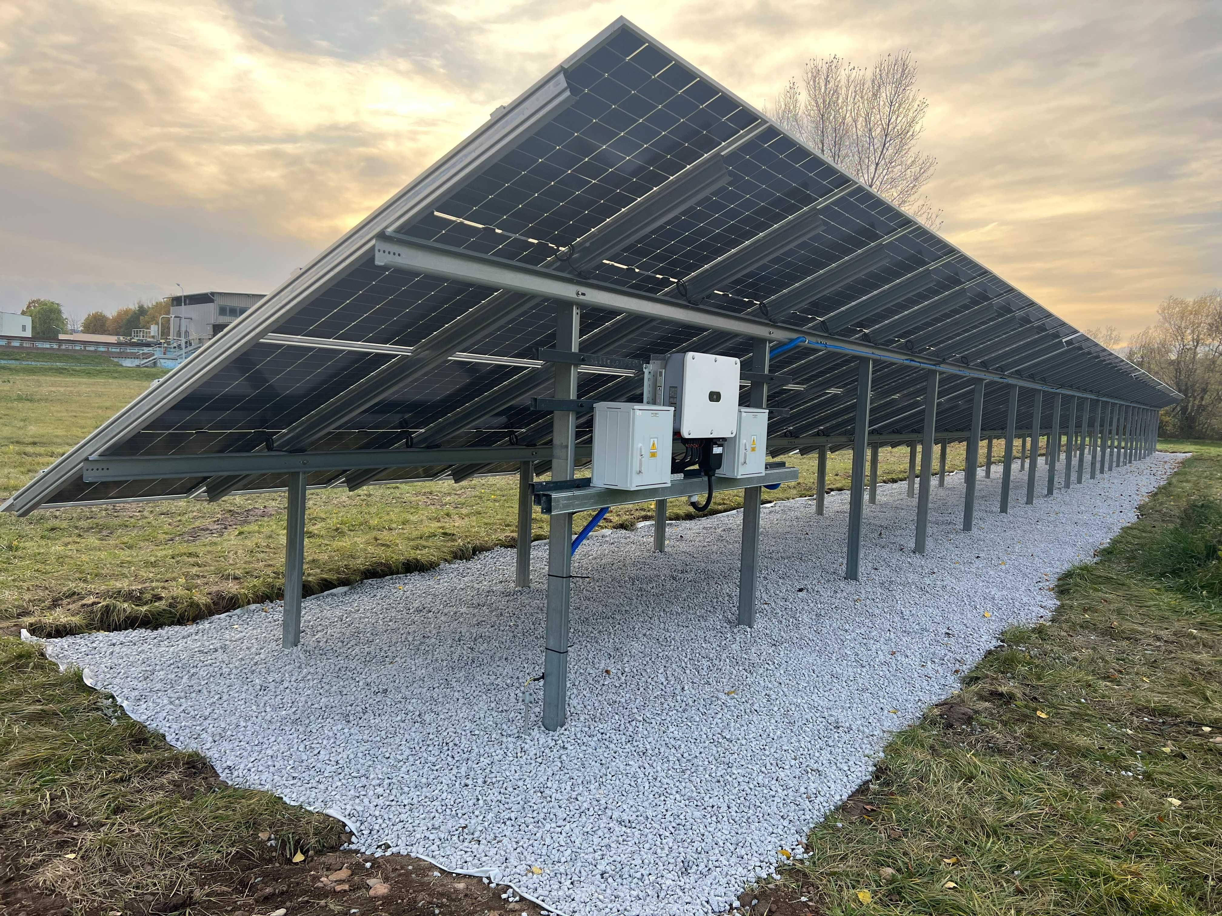 Instalacja Fotowoltaiczna Ja Solar 10 Kw Bifacial Gruntowa z Montażem