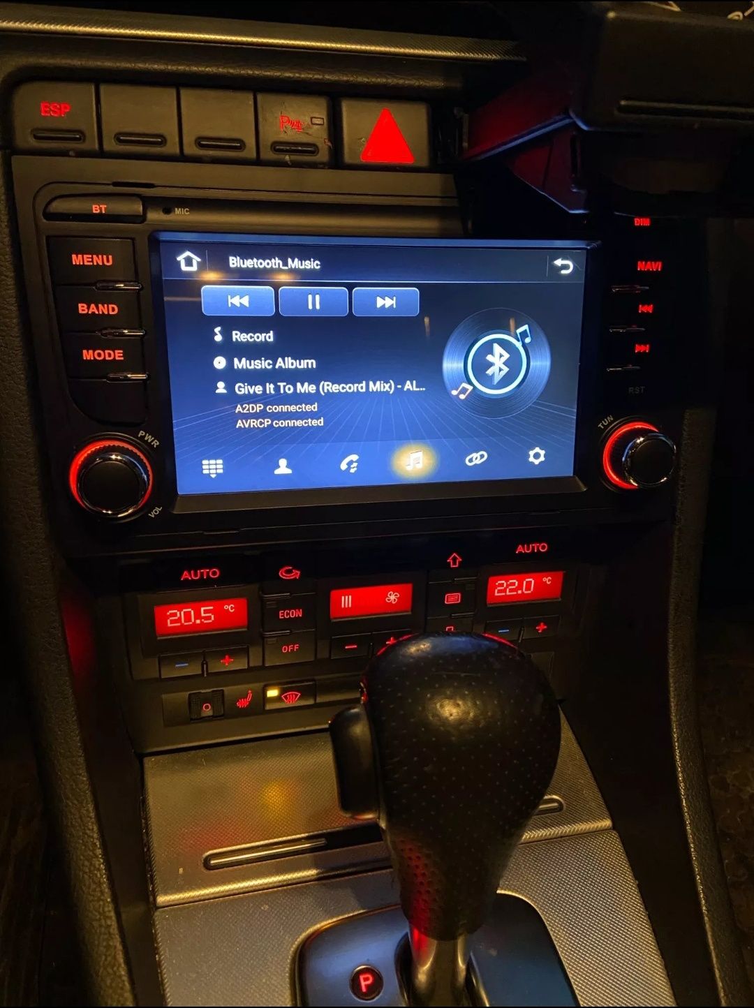 Rádio Android 12 com GPS Audi A4 B6/B7 (Artigo Novo)