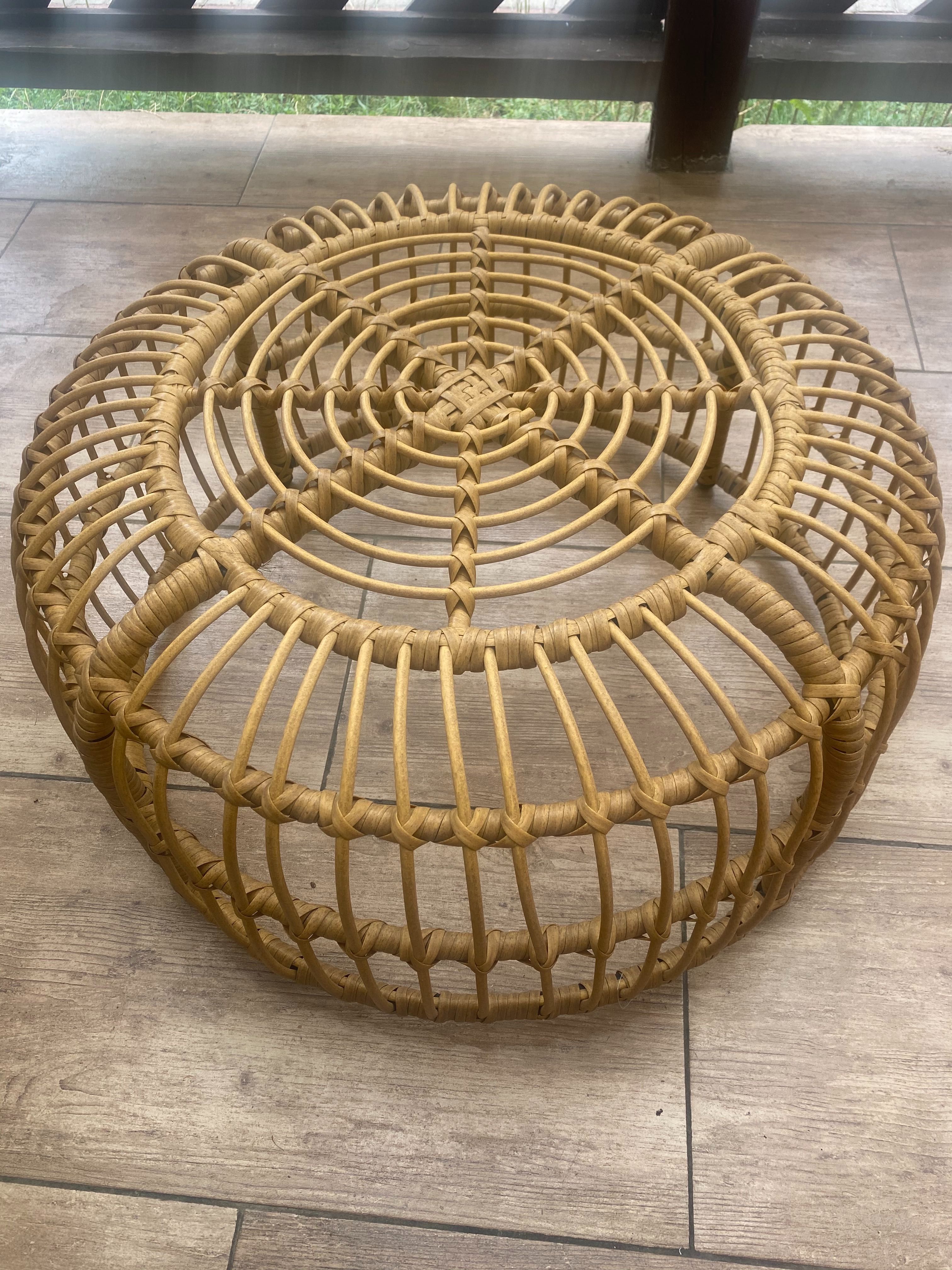 Stolik rattanowy rattan boho wiklina