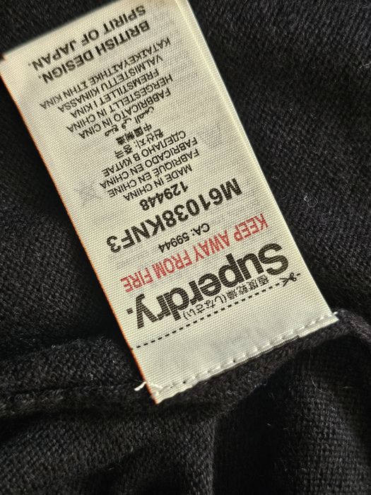 sweter SUPERDRY Japan Premium Knitwear kaszmirowy r. L jak NOWY okazja