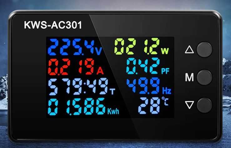 Цифровой Вольтметр Амперметр KWS-AC301