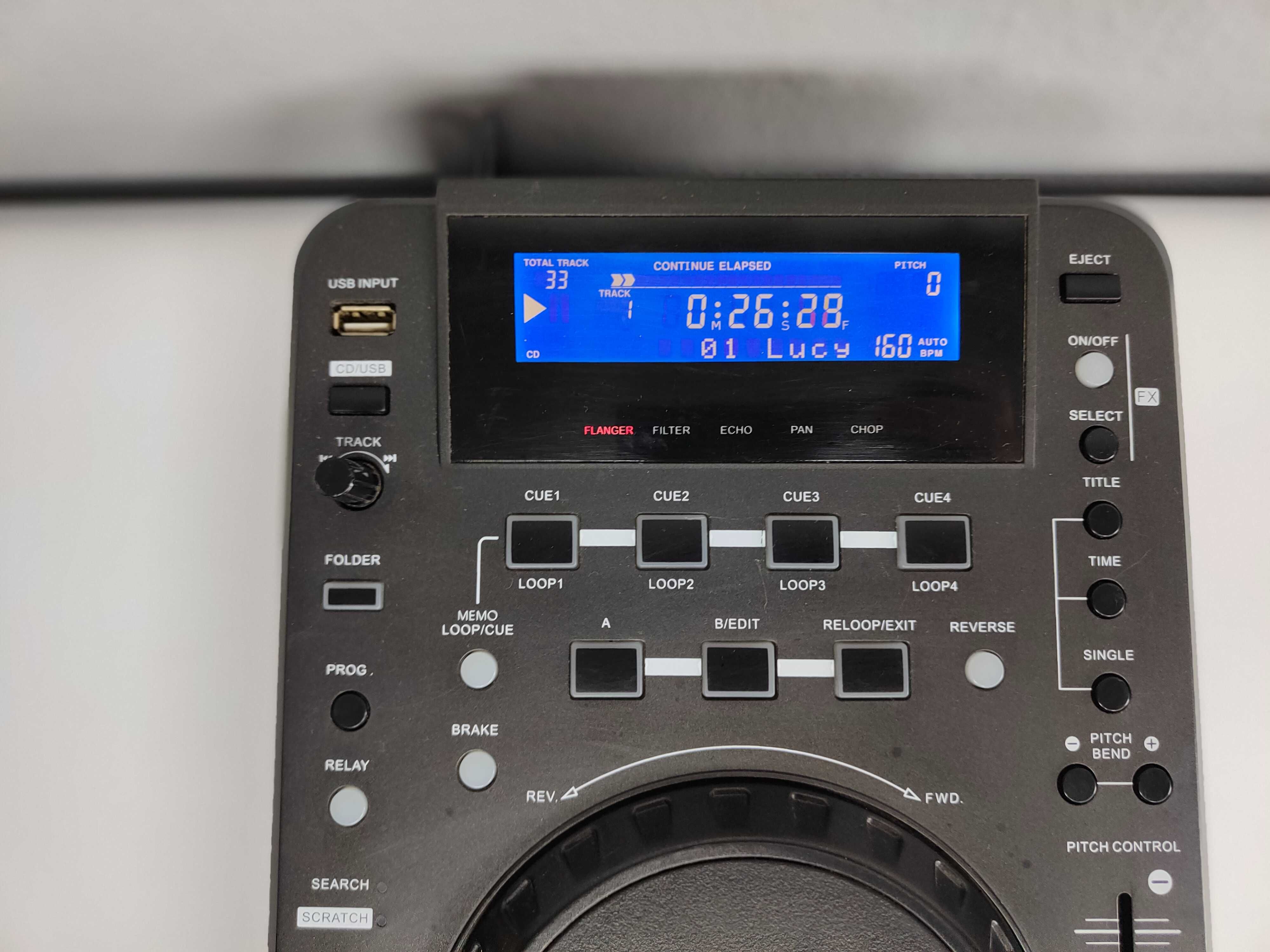 CDMP-68U Scratch CD USB Player Mc CRYPT MP3