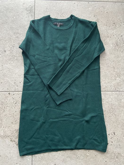 Sukienka sweterkowa butelkowa zieleń ciążowa New Yorker 34 / XS