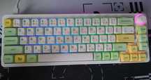 Custom klawiatura TM680 + Gateron Yellow Milky Pro (hotswap, tape mod)