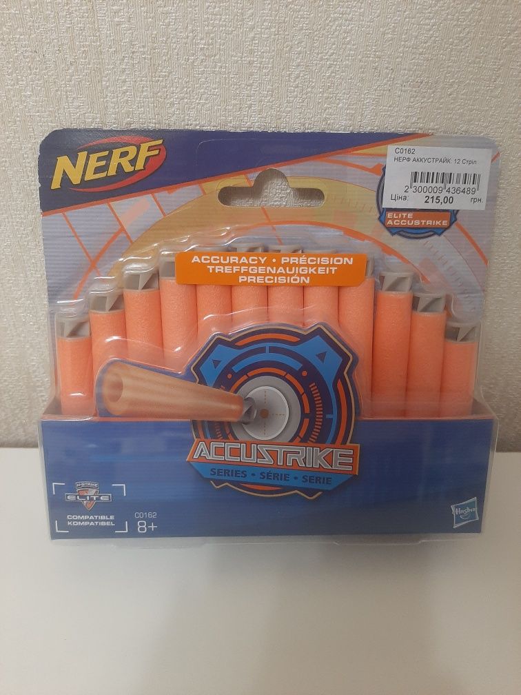 Nerf Аккустрайк 12 стрел C0162 Hasbro оригинал