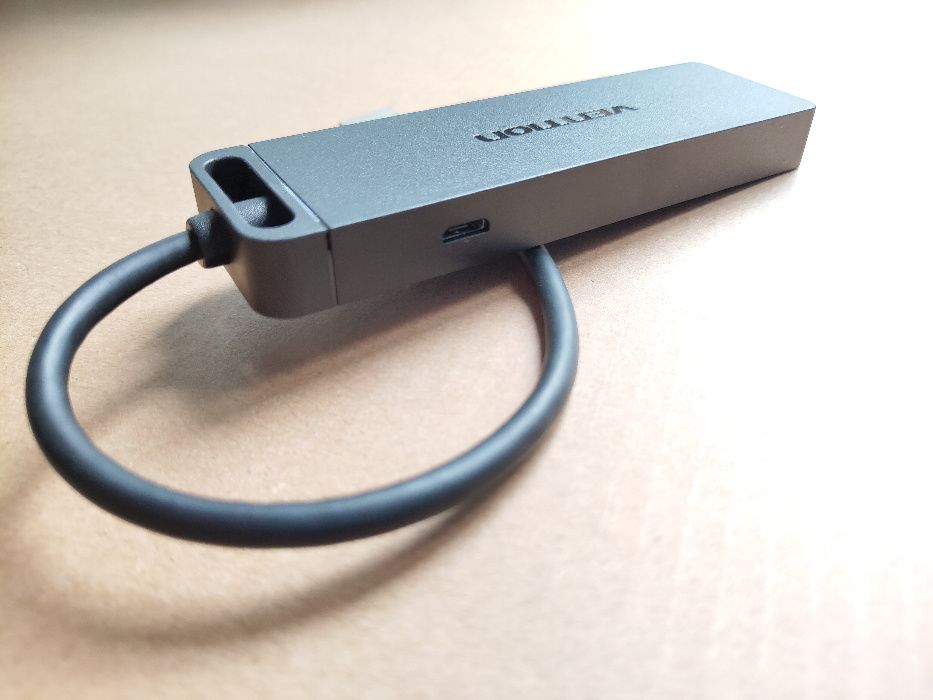 Новый хаб от Vention на 4 USB 3.0 разъема с micro USB питанием (15 см)