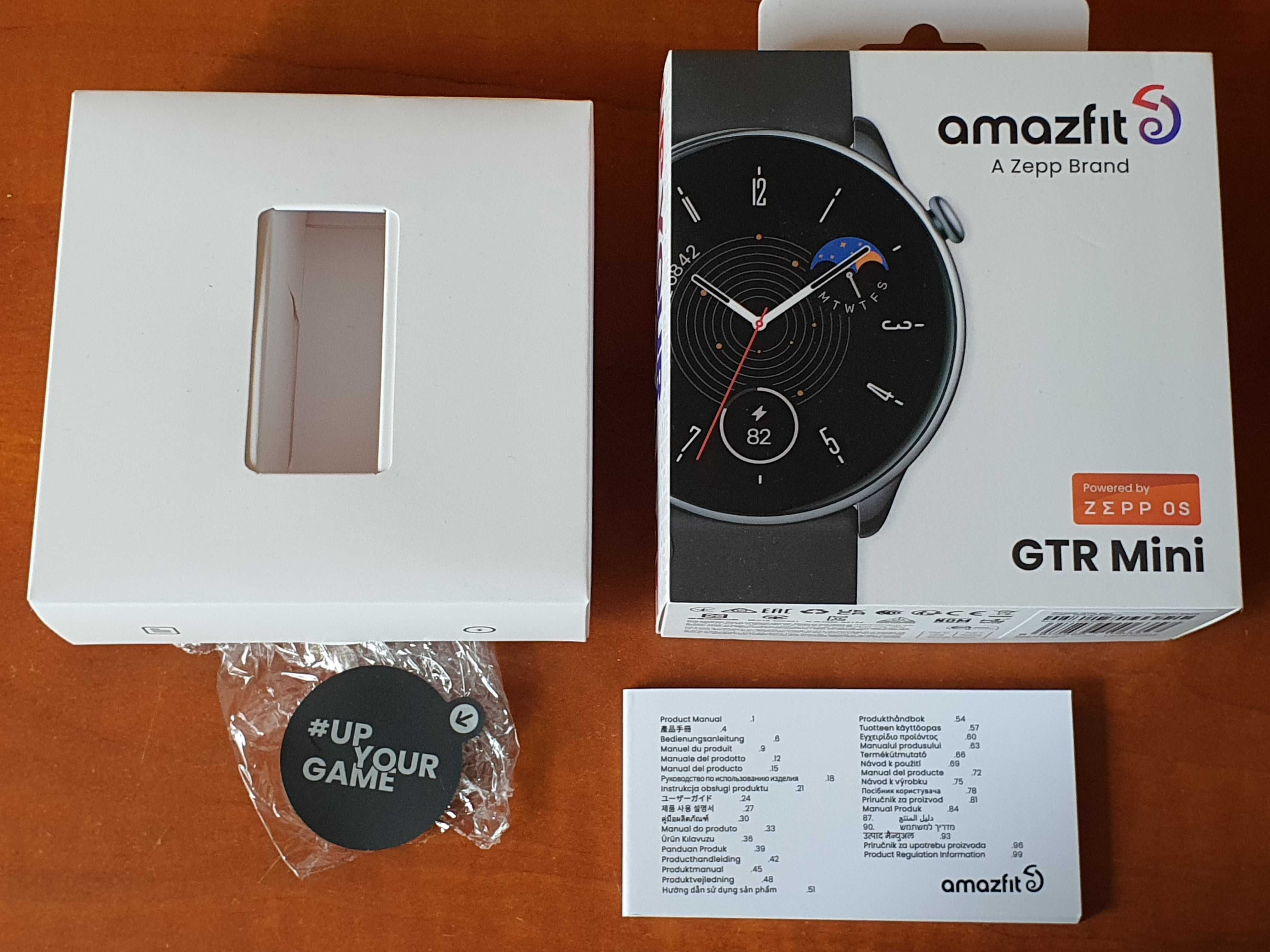 AMAZFIT GTR MINI - tylko pudełko i folia z tarczy
