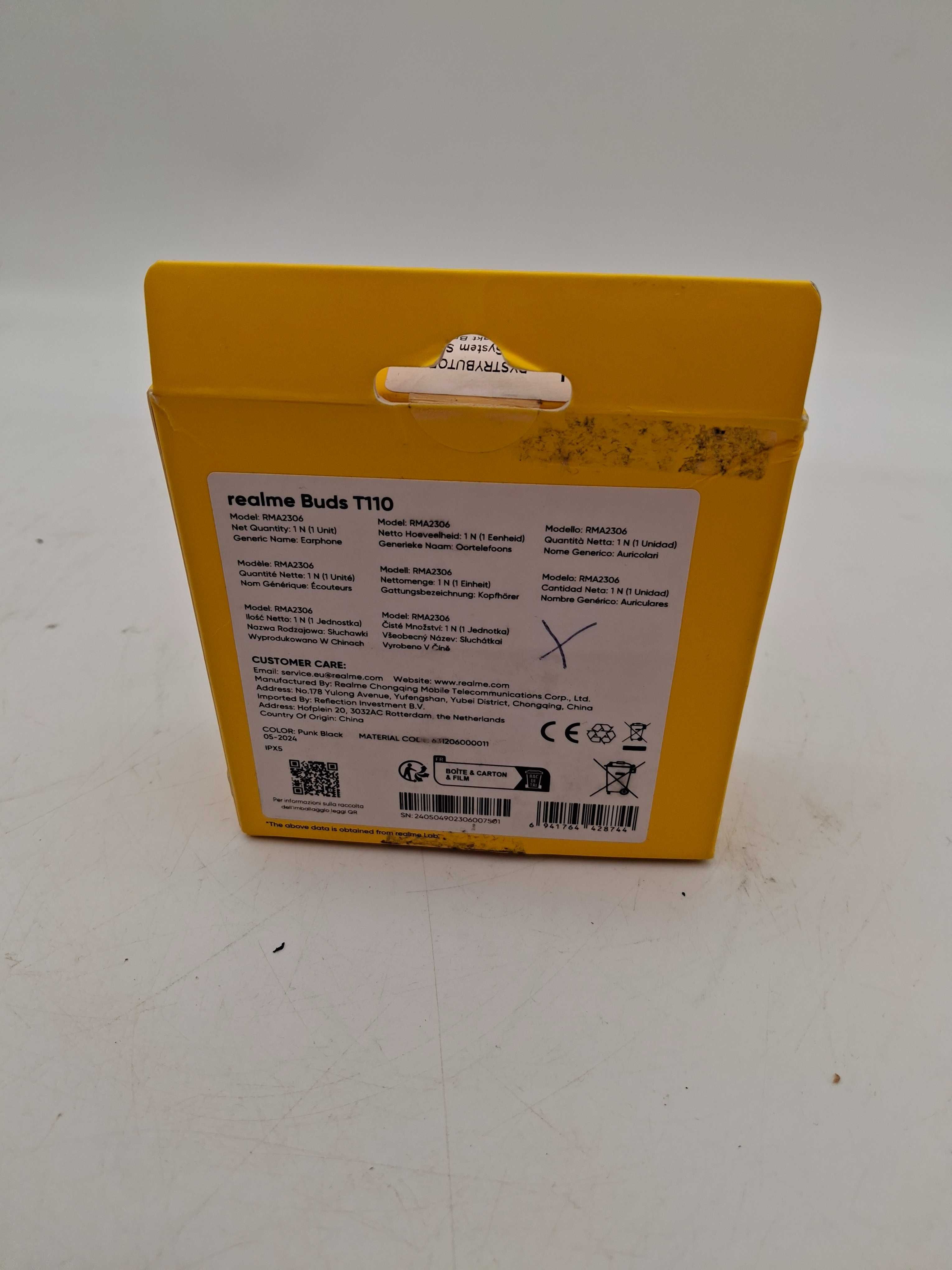 Słuchawki bezprzewodowe dokanałowe Realme Buds T110