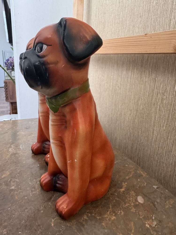 Conjunto cães em loiça