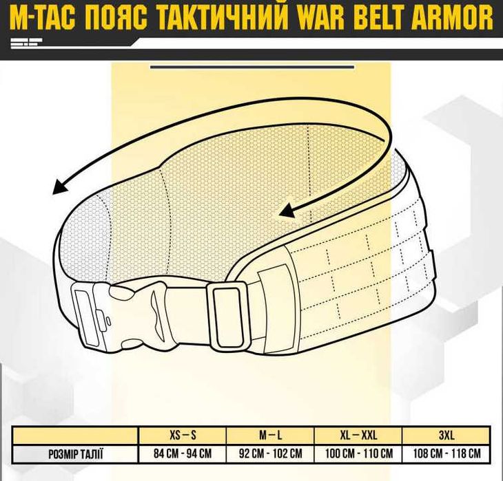 Тактичний пояс рпс M-Tac War Belt ARMOR Multicam + 5 Підсумок