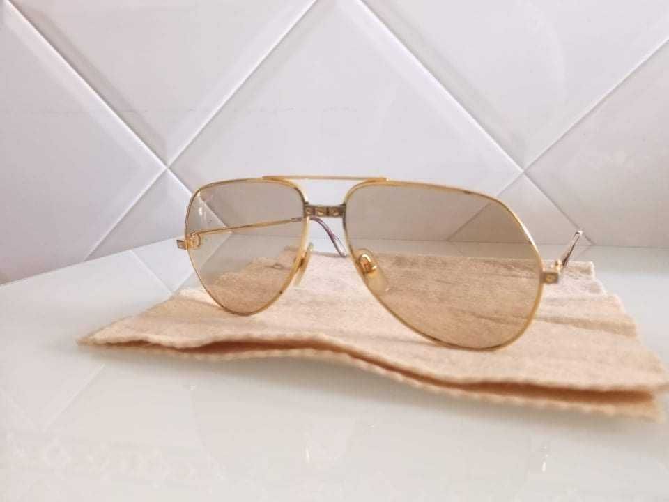 Óculos de sol vintage de luxo Cartier