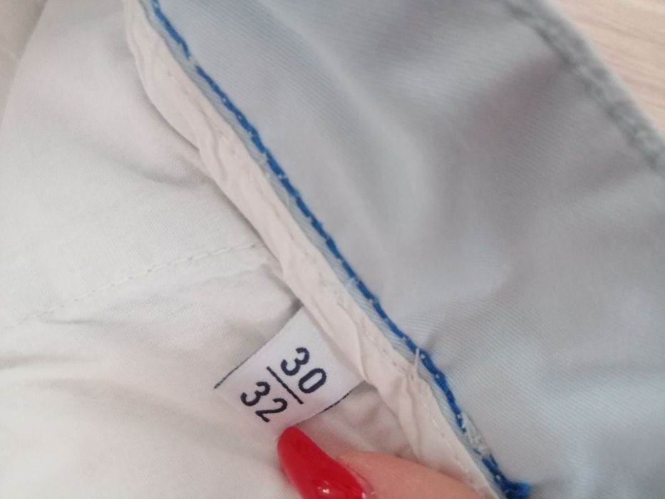 Blekitne spodnie męskie Edc Slim fit 30/32