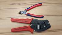 Zaciskarka Knipex samonastawne szczypce + precyzyjne szczypce Knipex