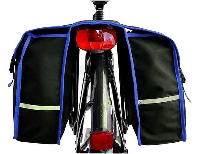 Sakwa na bagażnik, torba rowerowa 2x15L