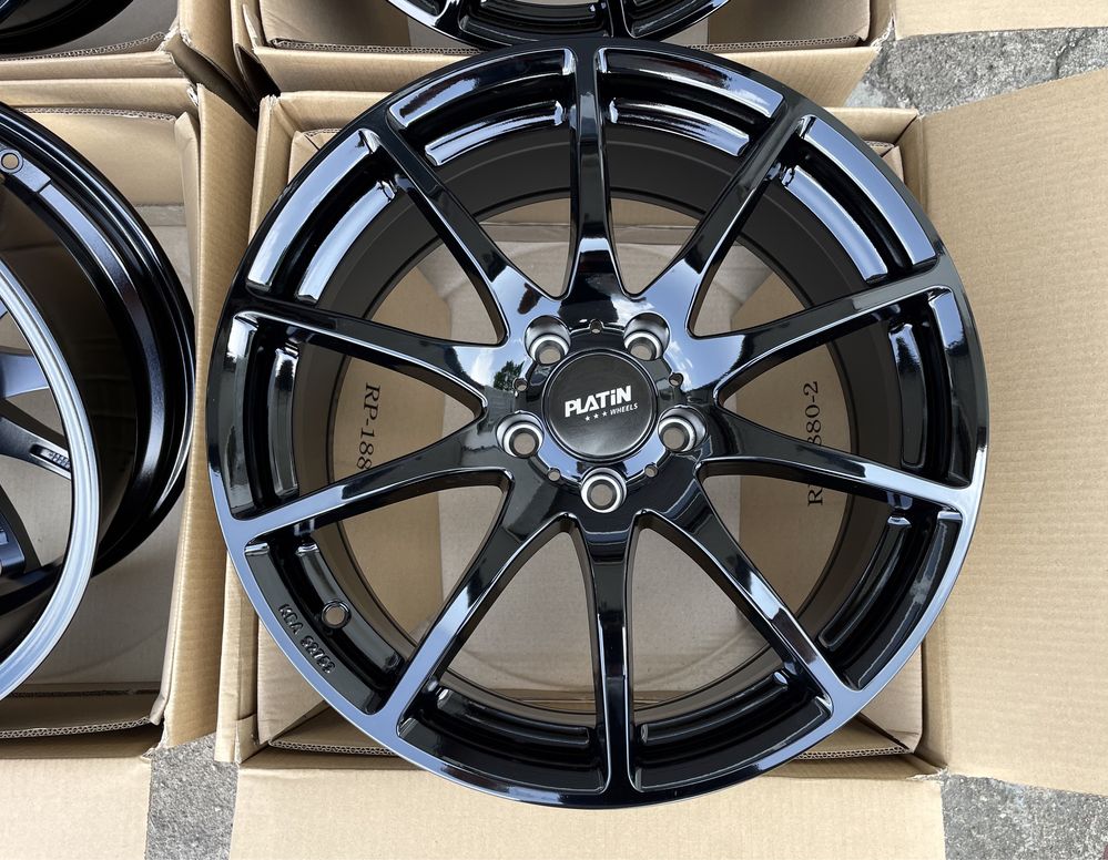 4x felgi aluminiowe NOWE czarne 5x112 r18 et38 8J Alufelgi Germany 18”