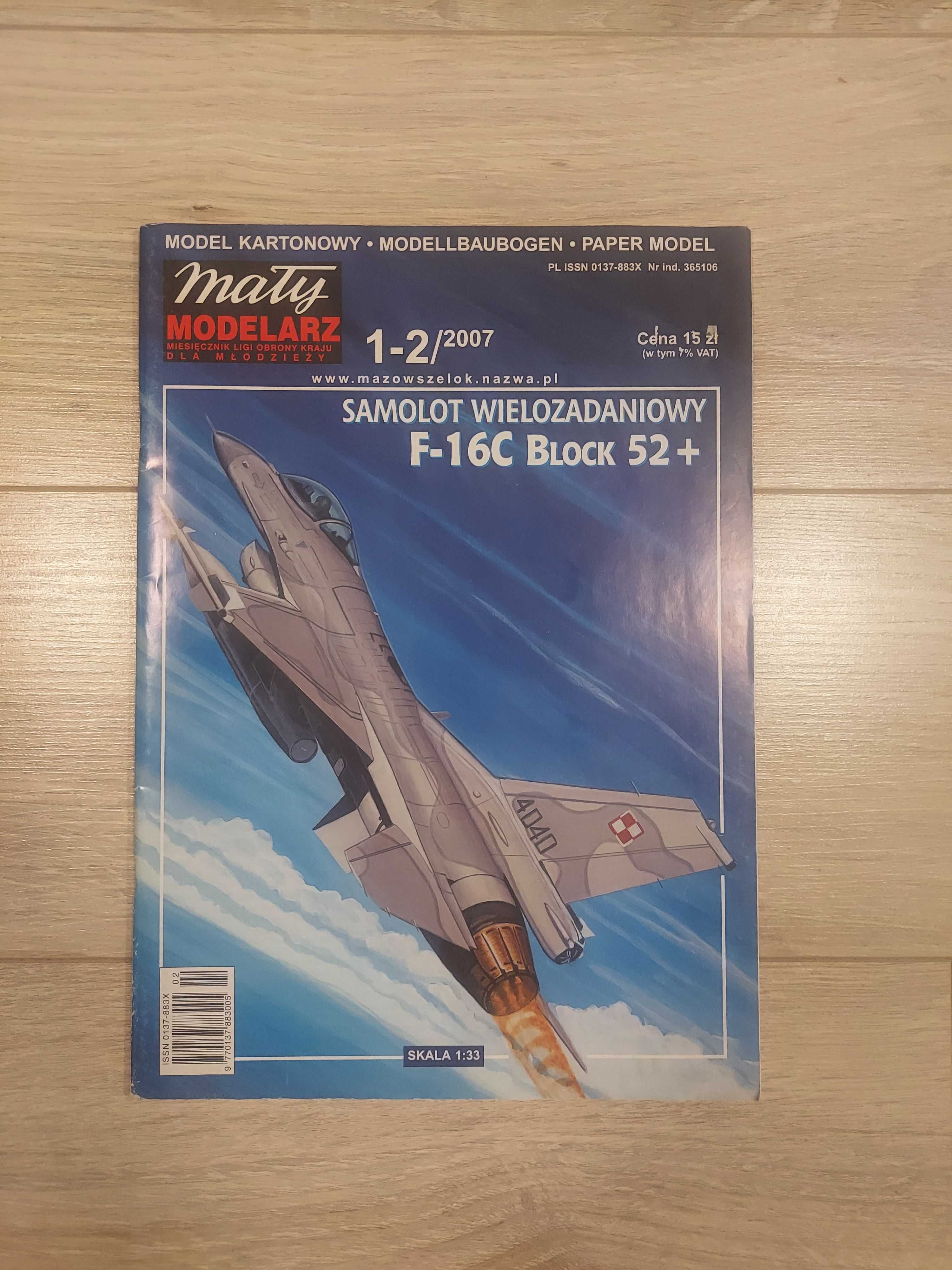 Mały modelarz 1-2/2007 Samolot F-16C BLOCK 52+