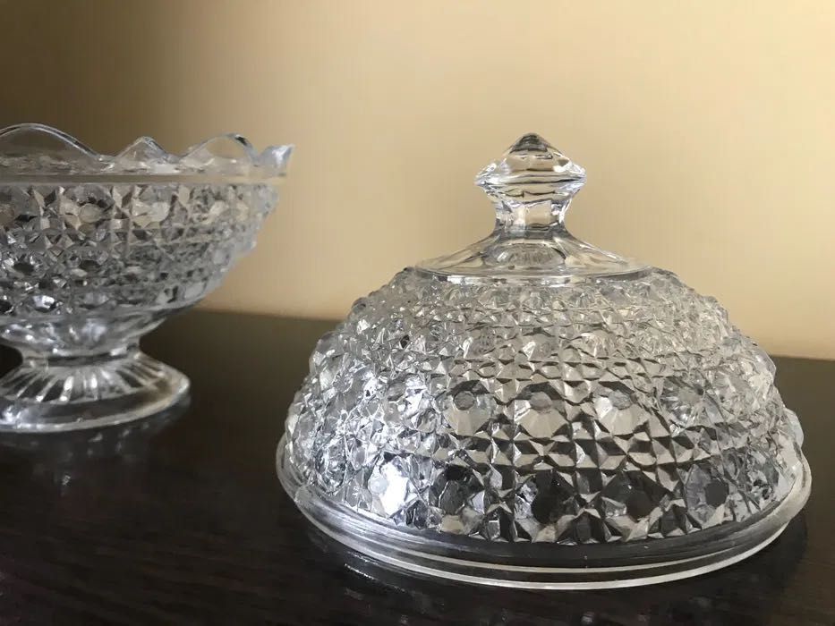 Ваза салатница Конфетница. 50-х років.Ваза Цукерниця Рідкісна Кришталь