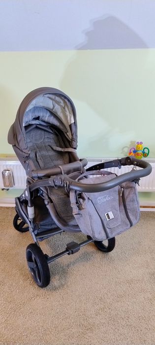 Wózek gondola spacerówka Tako Junama Carbon zestaw wanienka stojak