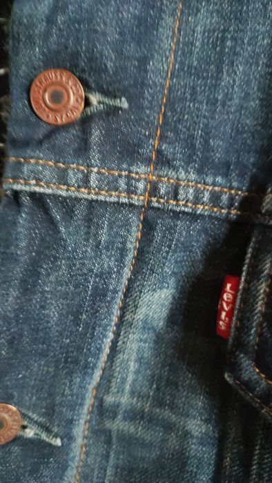 Куртка мужская котоновая Levi's, меховая подстежка, с fashion показа