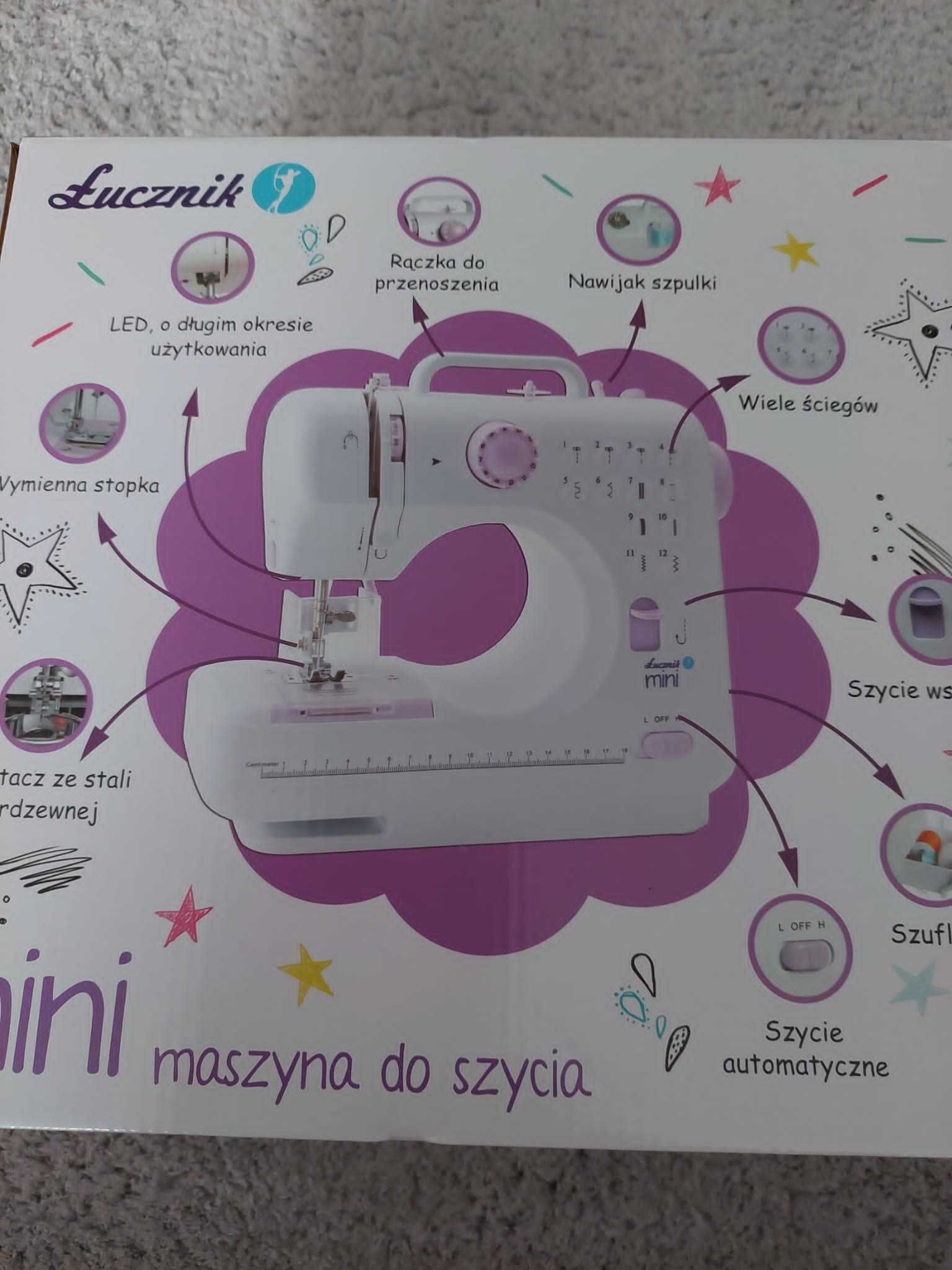 Mini maszyna do szycia Łucznik nowa