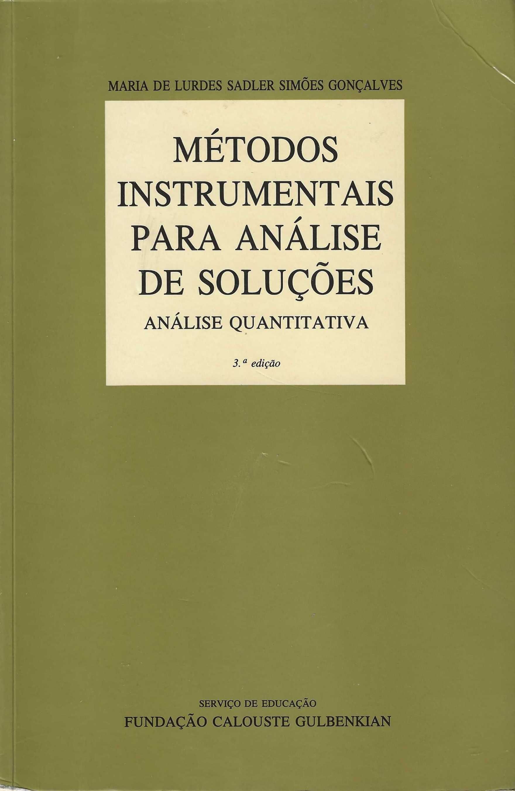 Métodos Instrumentais Para Análise de Soluções