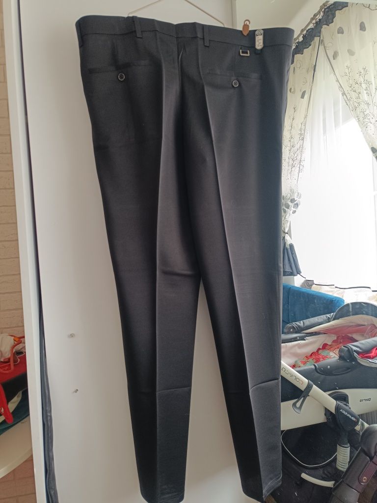 Spodnie męskie eleganckie garniturowe
