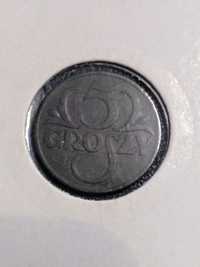 Moneta 5 groszy 1928 ładna