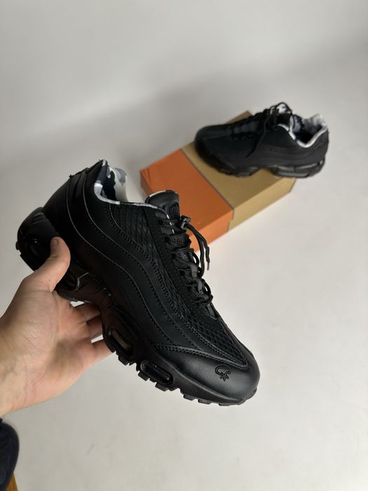 Nike Air Max 95 Corteiz Black чорні кросівки черные кроссовки найк 43