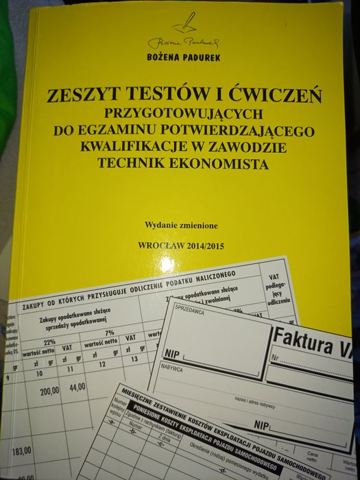 Technik ekonomista zeszyt testów i ćwiczeń