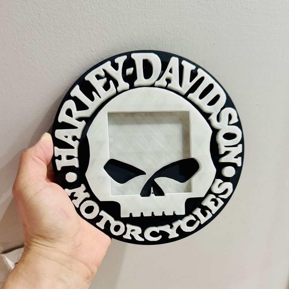 Jack Daniels/Harley Davidson - świecącą w ciemności podstawka - druk3D