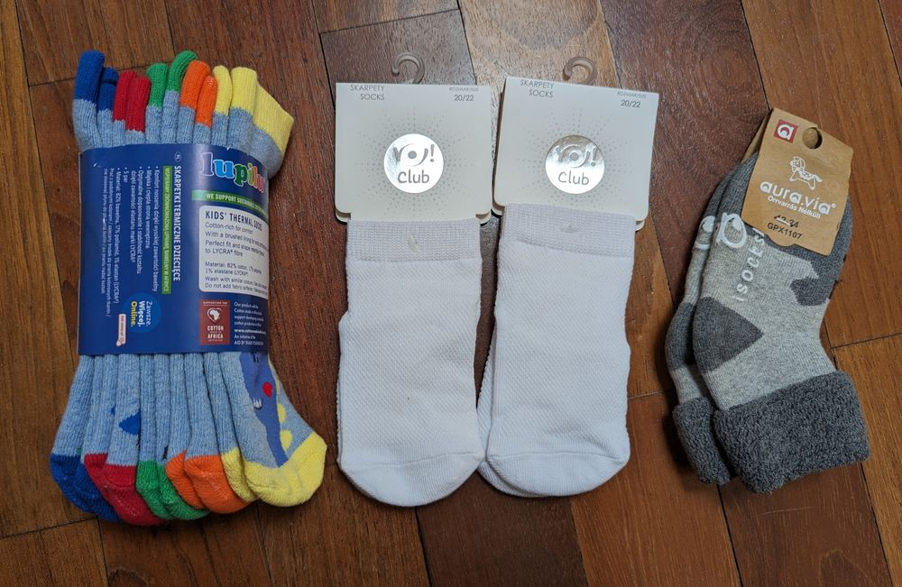 Zestaw skarpetek w rozmiarze 19-22