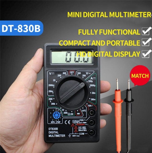 Multímetro Digital DT830b Multi-Medidor Universal