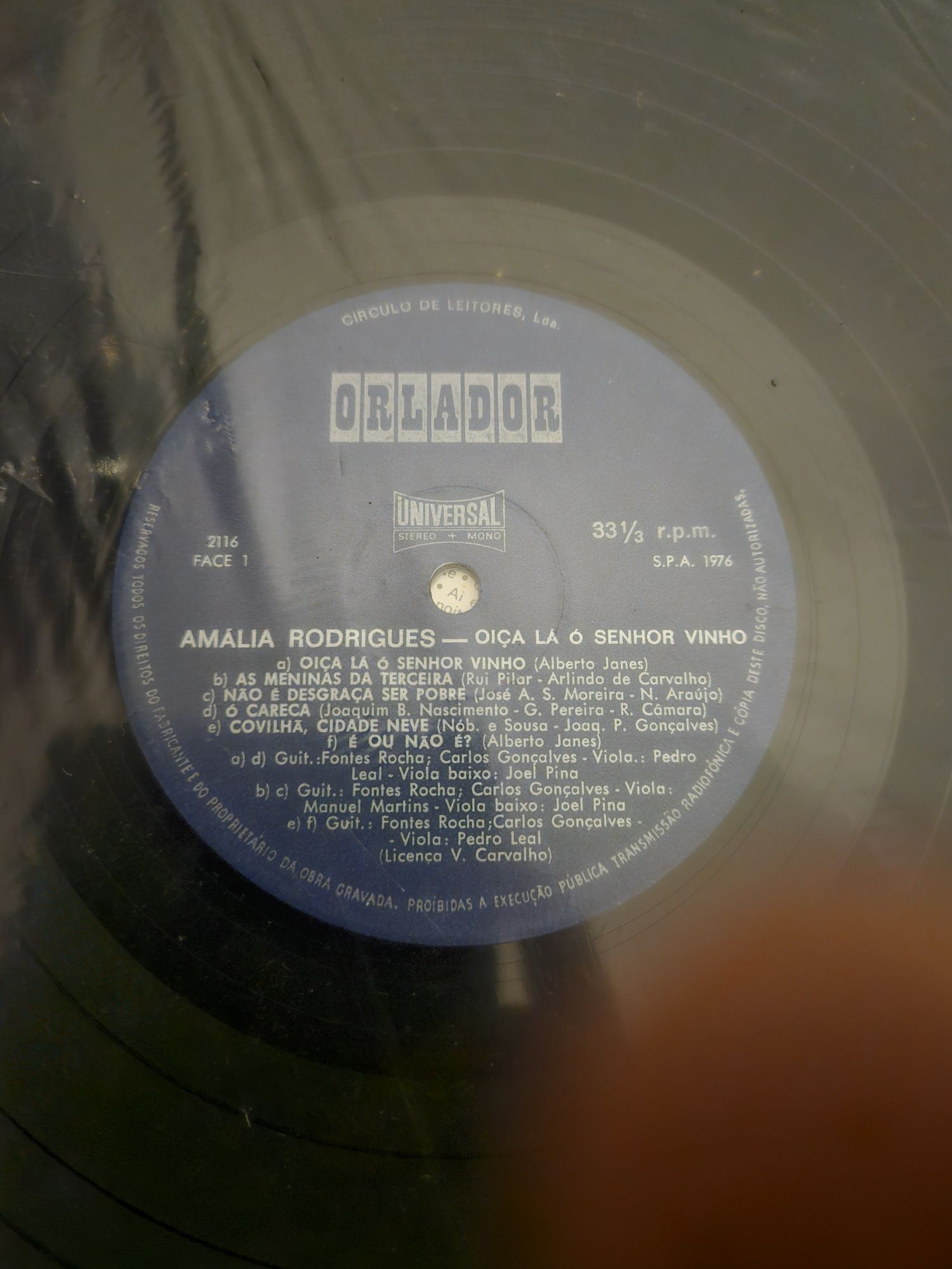 Vinil de Amália Rodrigues, coletânea de colecionador