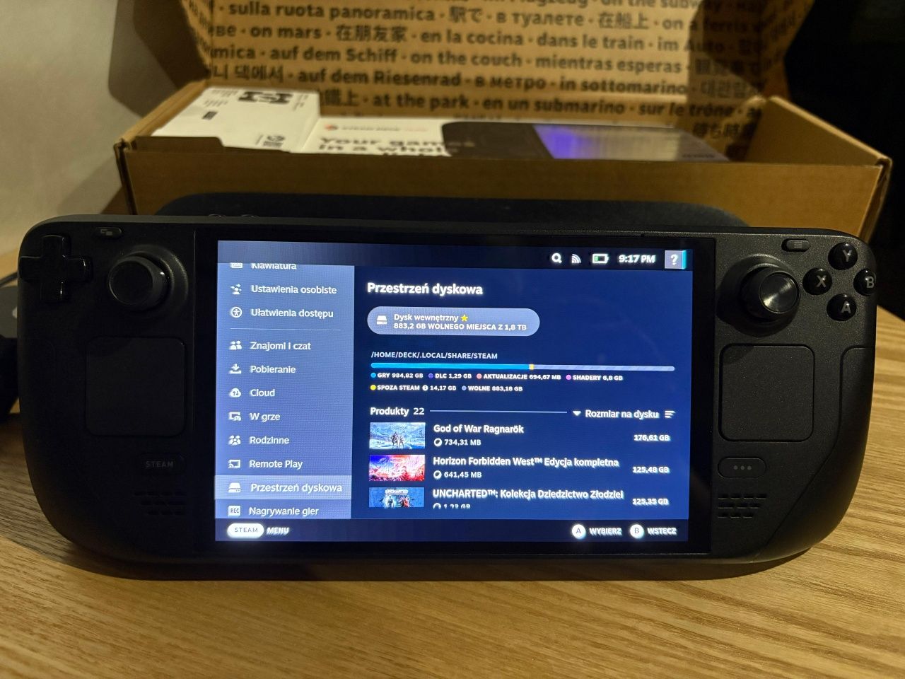 Steam Deck OLED 2TB SSD, HDR gwarancja, faktura zakupu