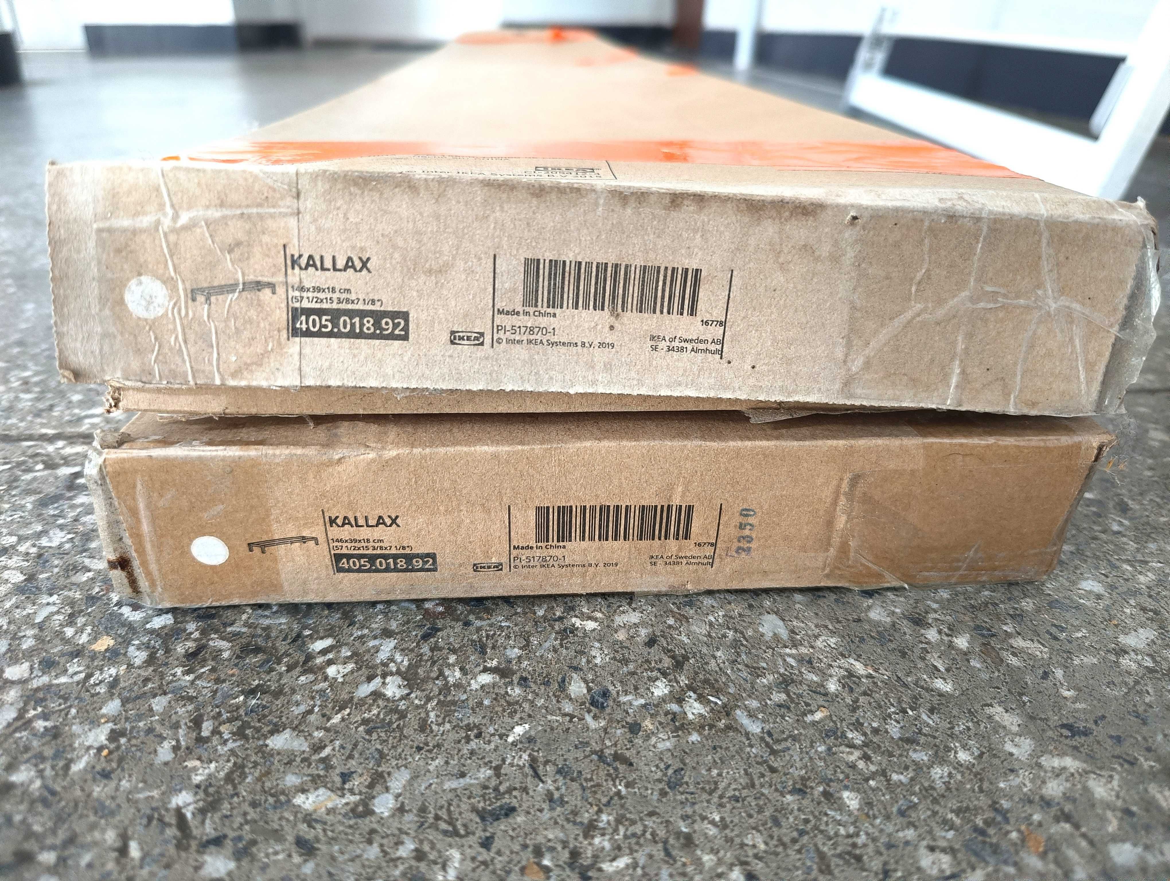 Rama nośna do regału Kallax IKEA, biała,  146 x 39 x 18 cm