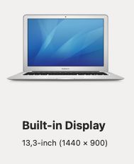 Laptop Apple MacBook Air 13.3" 256GB srebrny w super stanie