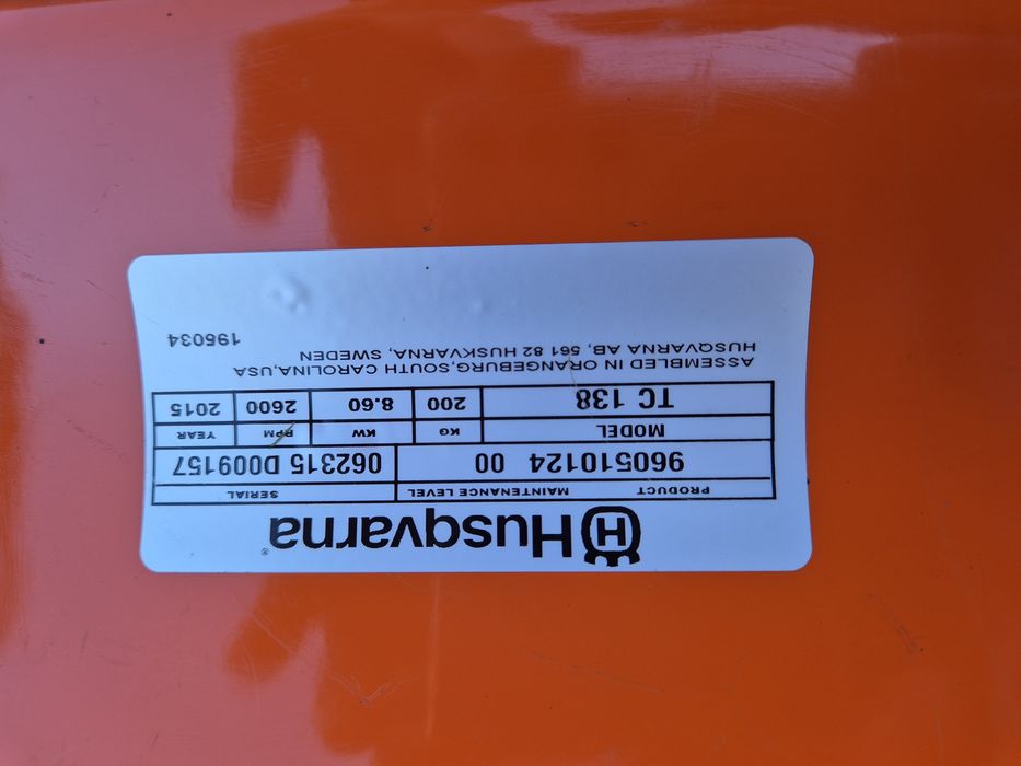 Traktorek kosiarka Husqvarna TC138